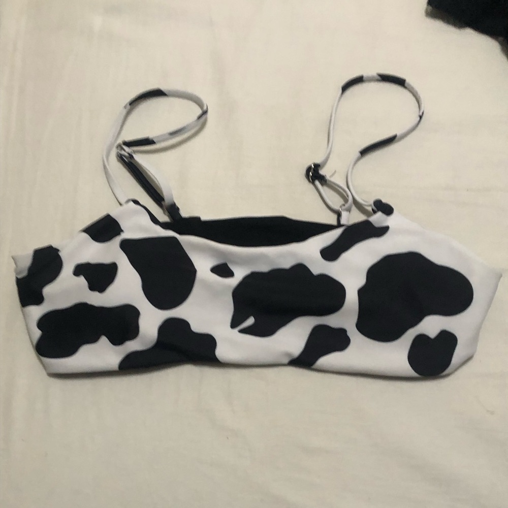 Black and white cow print